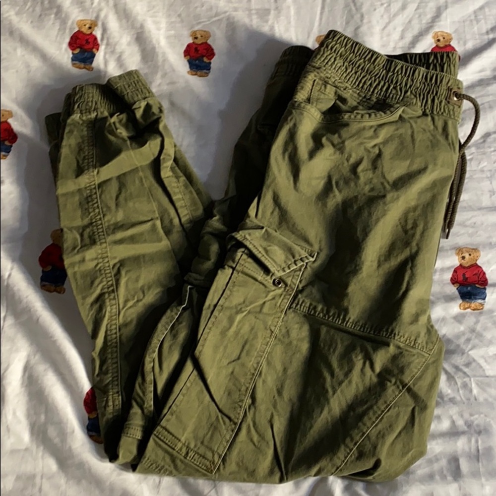 Men’s H&M navy green cargo pants